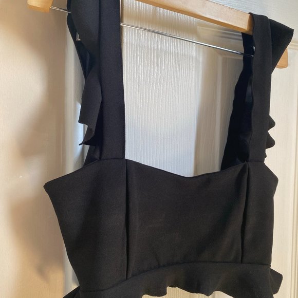 ZARA Crop Top with Frill Straps - Picture 3 of 8